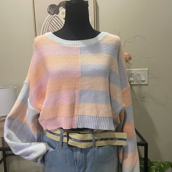 Le Lis Sweaters - Le Lis Multicolor Striped Sweater